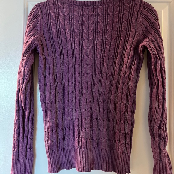 Purple cableknit sweater - Picture 4 of 4